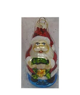 Addobbo natalizio BABBO NATALE in vetro