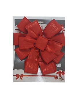 Fiocco natalizio ROSSO con perline