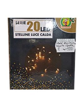 Serie luminosa 20 LED stella a batteria