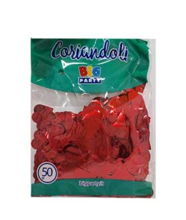 Confetti metallici CUORI ROSSI