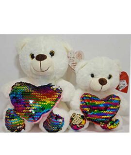 Peluche orsetto con cuore girabrilla