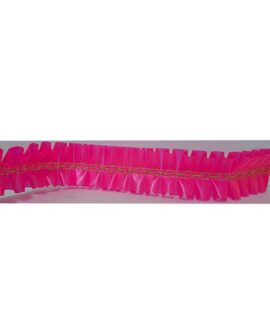 Nastro girotorta plissettato FUCSIA