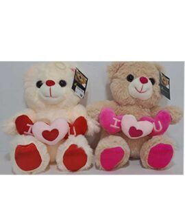 Orsetto con 3 cuori 18 cm