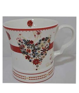 Tazza San Valentino con cuore floreale