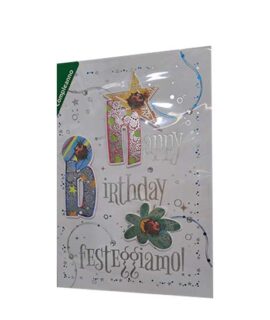 Biglietto compleanno stella e coccinelle