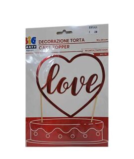 Topper LOVE rosso