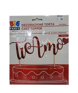Topper Ti Amo rosso