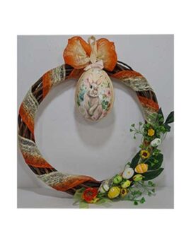 Ghirlanda dietroporta con ovetti pasquali