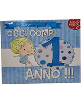 Biglietto musicale 1° compleanno