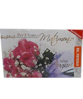 Biglietto portasoldi matrimonio con nebbiolina