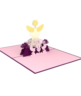 Biglietto auguri COMUNIONE LEI Origamo