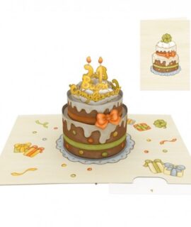 Biglietto auguri THUN COMPLEANNO TORTA Origamo