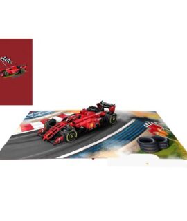 Biglietto auguri Formula 1 Red Origamo