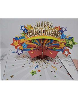 Biglietto auguri COMPLEANNO con numeri Origamo