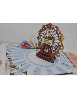 Biglietto auguri RUOTA PANORAMICA Origamo