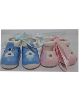 Coppia scarpette in resina per confettata