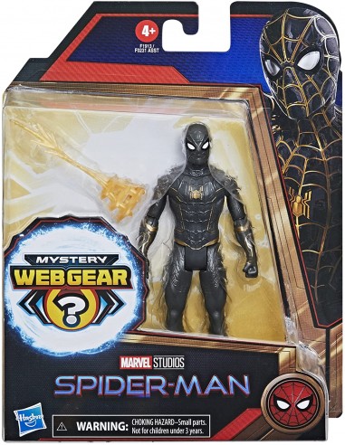 spider-man-con-armatura-nera-e-dorata-mystery-web-gear-15-cm