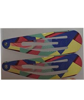 Clic clac per capelli colorati giallo-verde-blu-rosso