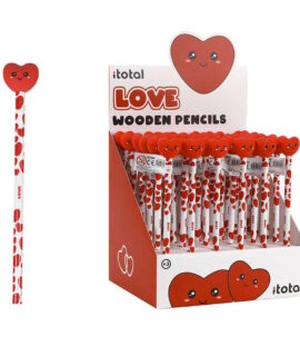 Matita con cuore rosso 3D I-TOTAL