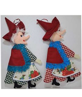 Befana porta dolci sagomata