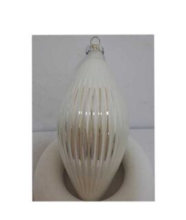 Goccia natalizia decorativa BIANCA