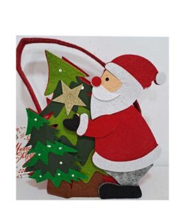 Borsetta porta dolci in feltro BABBO NATALE