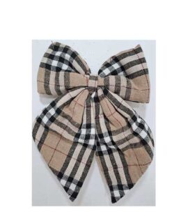 Fiocco natalizio scozzese marrone