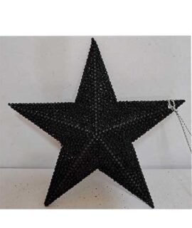 Stella decorativa natalizia NERA