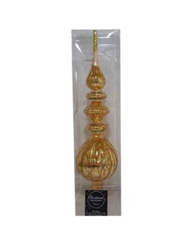 Puntale Albero di Natale ORO in vetro