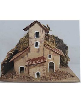 Casetta presepe in sughero  e cartone 2