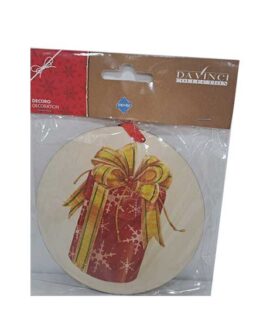 Decoro natalizio in legno PACCO REGALO