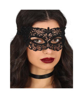 Maschera merletto nera
