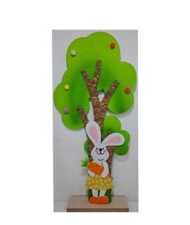 Albero in feltro con coniglietta
