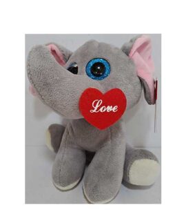 Peluche elefante con cuore LOVE
