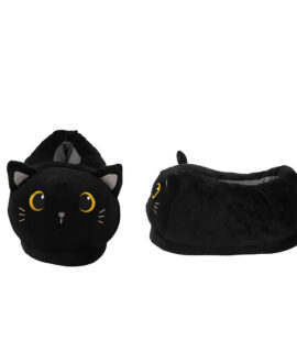 Pantofole Plush I-TOTAL GATTO NERO