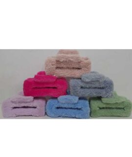 Pinza per capelli in ecopelliccia