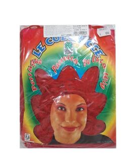 Parrucca riccia rossa