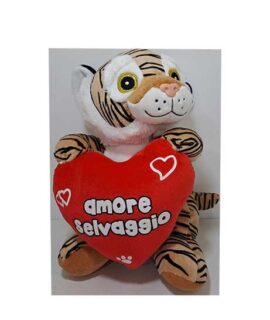 Peluche TIGRE con cuore 32 cm