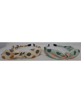 Cerchietto per capelli a pois con fiocco