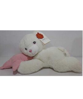 Peluche orsetto sdraiato con stella rosa