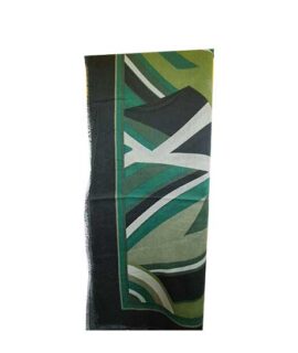 Pashmina donna verde fantasia astratta