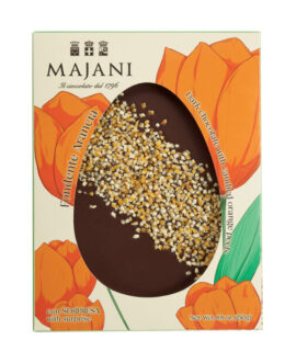 Uovo di cioccolato FONDENTE ARANCIA Platò piatto MAJANI 250 gr