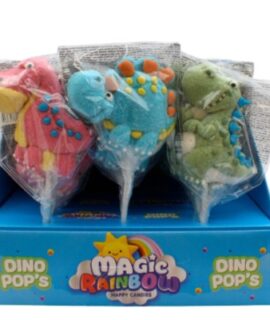 Lecca lecca in marshmallow DINOSAURI