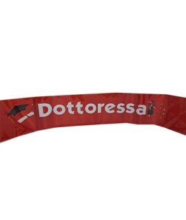 Fascia Laurea rossa DOTTORESSA