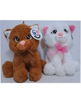Peluche GATTO con fiocco