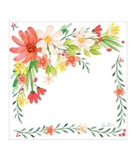 Tovagliolo Red Flowers GIVI