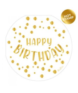 Tovagliolo Happy Birthday Rounds White GIVI