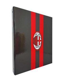 Raccoglitore MILAN CON STEMMA E STRISCE