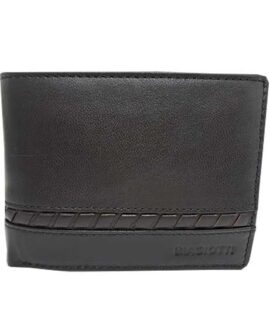 Portafoglio UOMO Biagiotti nero con fascia