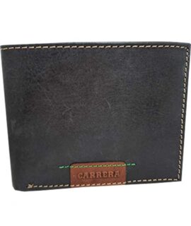 Portafoglio UOMO Carrera con impuntura verde